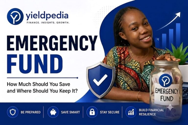 Yieldpedia emergency fund guide — how much to save and where to keep it